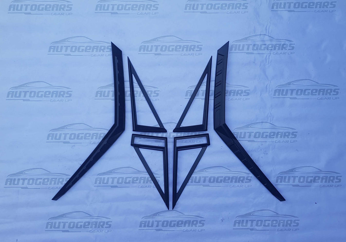 Hyundai Stargazer (2023 2024) Headlight & Tail Light Cover Black