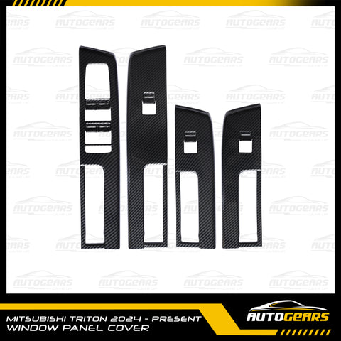 Mitsubishi Triton (2024 - 2026) Window Panel Cover Carbon