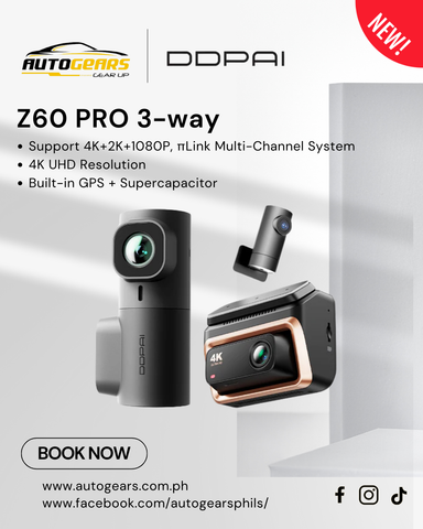 DDPAI Z60 PRO 3-channel Dashcam