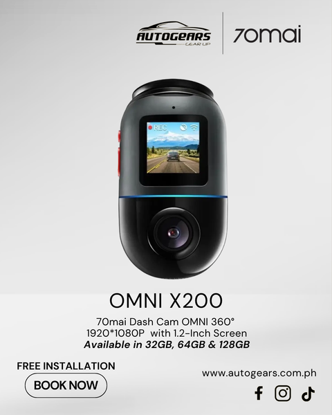 70mai Omni X200 Dashcam – Autogears PH