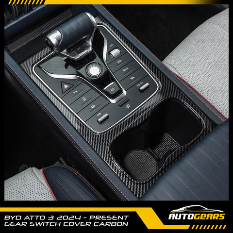 BYD Atto 3 (2024 - 2026) Gear Switch Cover Carbon