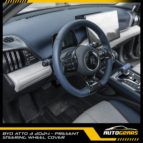 BYD Atto 3 (2024 - 2026) Steering Wheel Trim Carbon