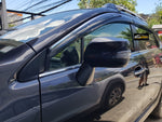 Subaru XV (2012 - 2017) Rain Visor with Chrome Trim