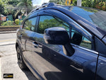 Subaru XV (2012 - 2017) Rain Visor with Chrome Trim