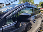 Subaru XV (2012 - 2017) Rain Visor with Chrome Trim